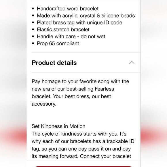 Little Words Project Fearless Pastel Star Bracelet - Picture 3 of 5